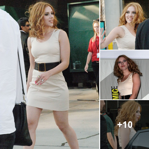 Symbol Of Glamour Scarlett Johansson Shows Off Perfect Curves In Comic Con Wauye